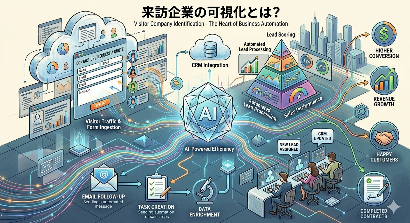 来訪企業の可視化とIPアドレス解析