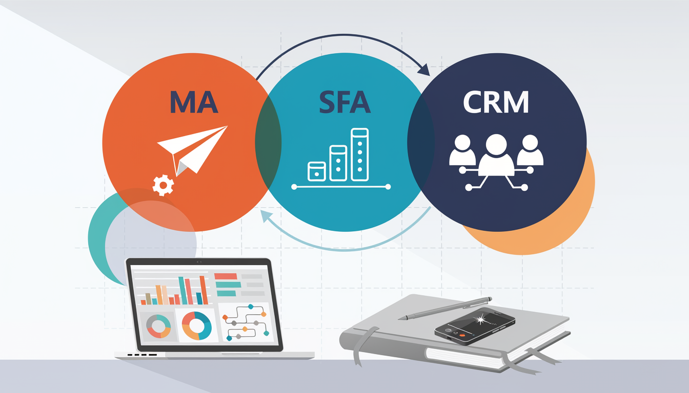 SFAとは？営業支援システムの機能とCRMとの違い・選び方